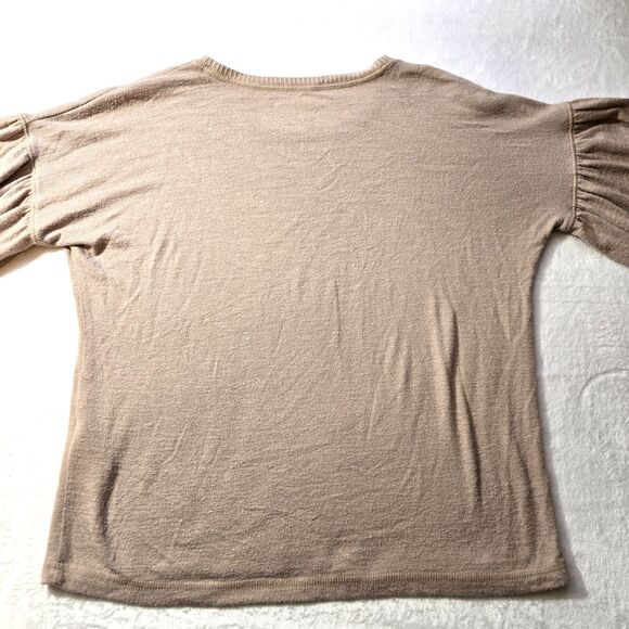 Abercrombie & Fitch Sweater Womens Medium Dark Tan Color  Round Neck - Picture 4 of 4